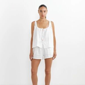 Deiji studios white linen set